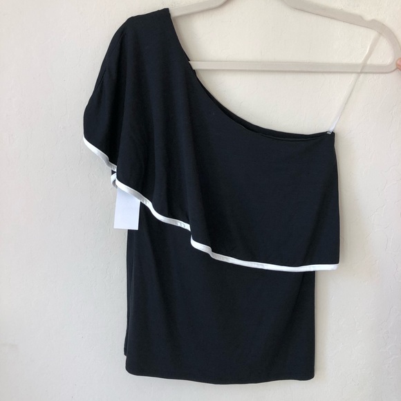 Montagne Baraga One Shoulder Ruffle Knit Top - Picture 3 of 6